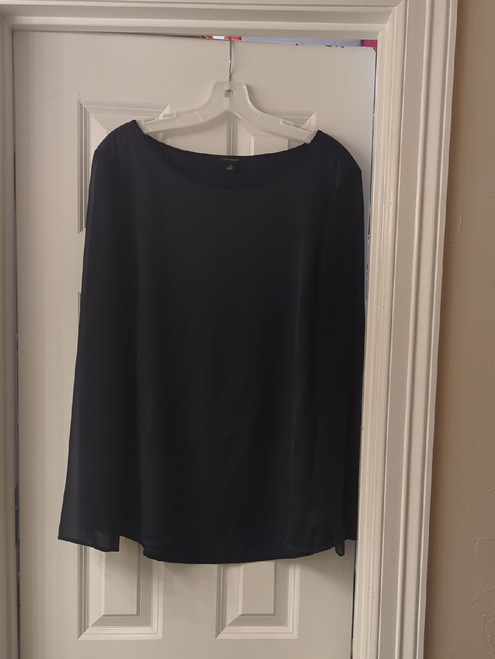 Ann Taylor Navy Blue Blouse